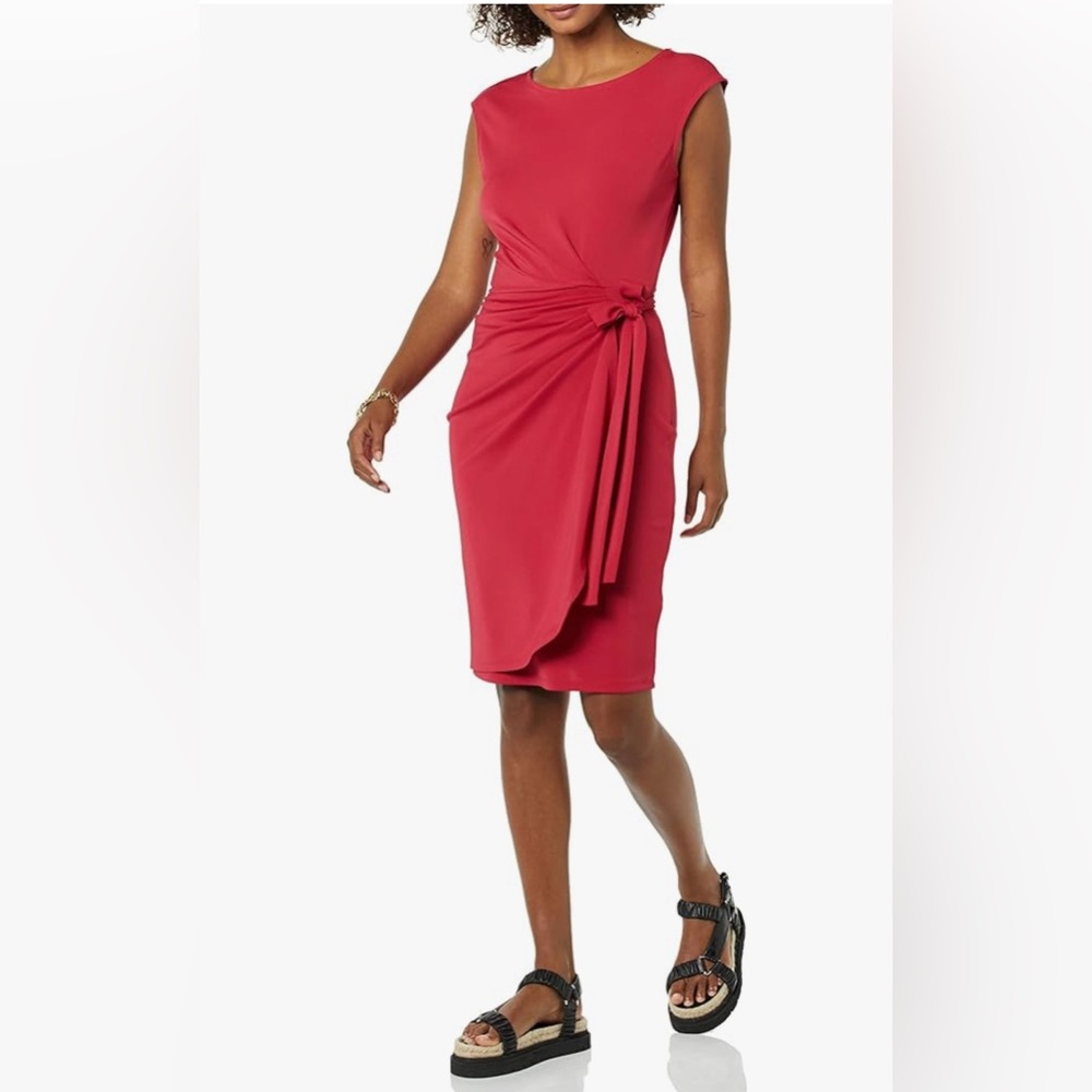 NWT Plus Raspberry Red Dark Pink Women's Dress XXL